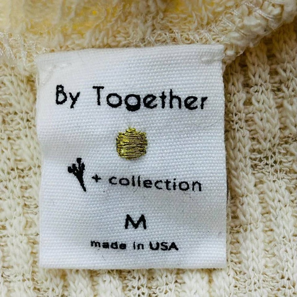 By Together + Collection*Cream Ribbed Mock Neck*Long Sleeve Sweater* Size M - Picture 8 of 10